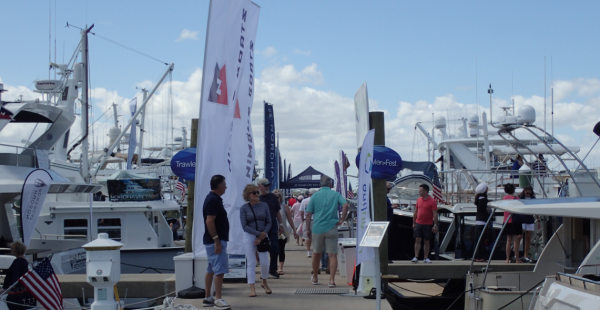 Baltimore Marina dock during TrawlerFest