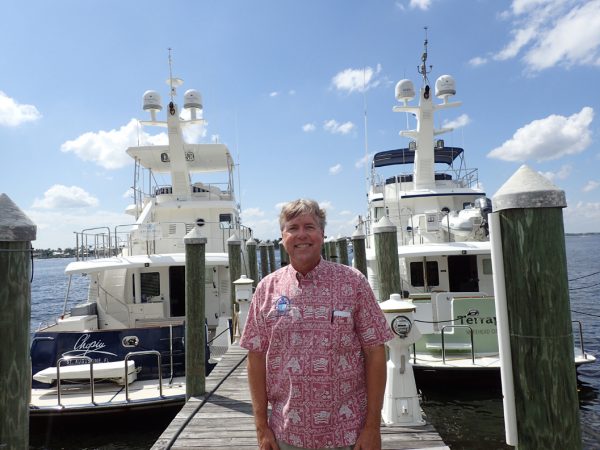 Jeff Merrill on dock