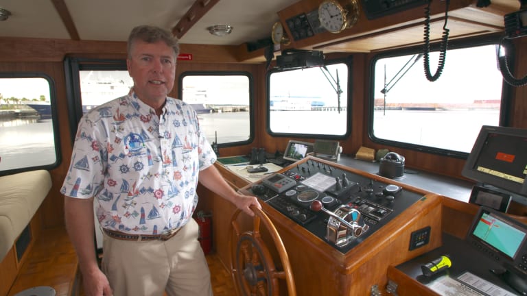 Jeff Merrill in cockpit