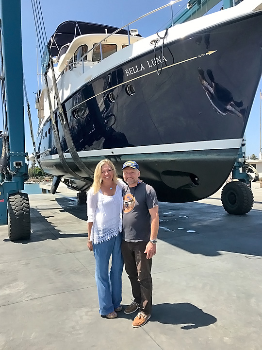 Rob and Deanna in front of Bella Luna