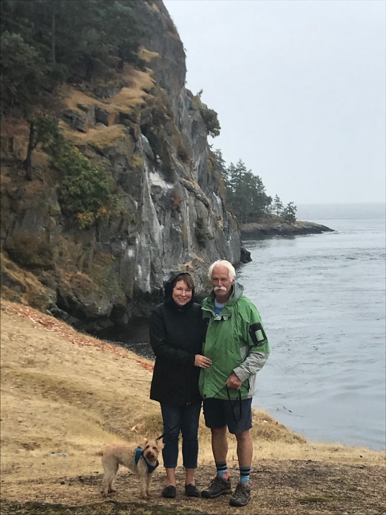 Kelly and Greg on the beach