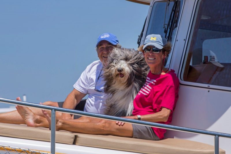 The Friedman’s aboard Debadoo. 