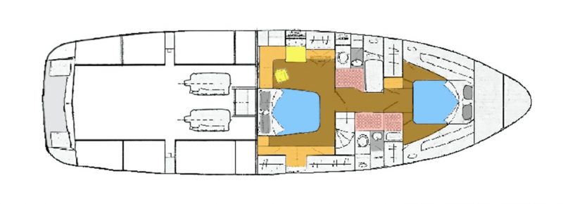 LAYOUT: Staterooms and heads 