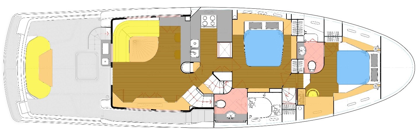 Nordhavn 60 Paradise Found Deck Layout