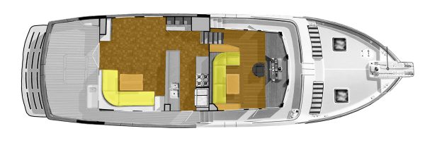 LAYOUT: Main Level - Cabins, Saloon, Cockpit 